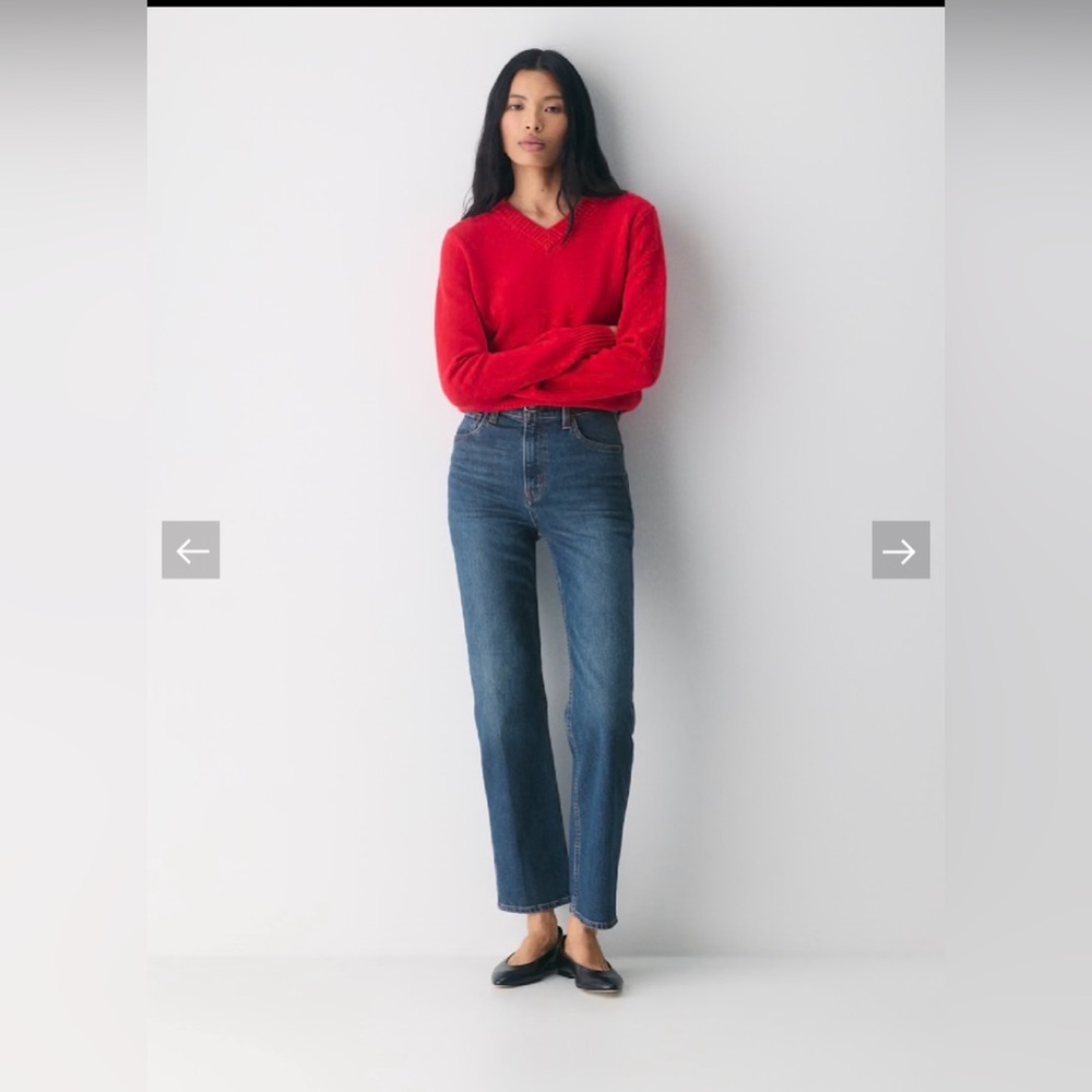 Denim Forum “the arlo high rise straight leg” in size 27